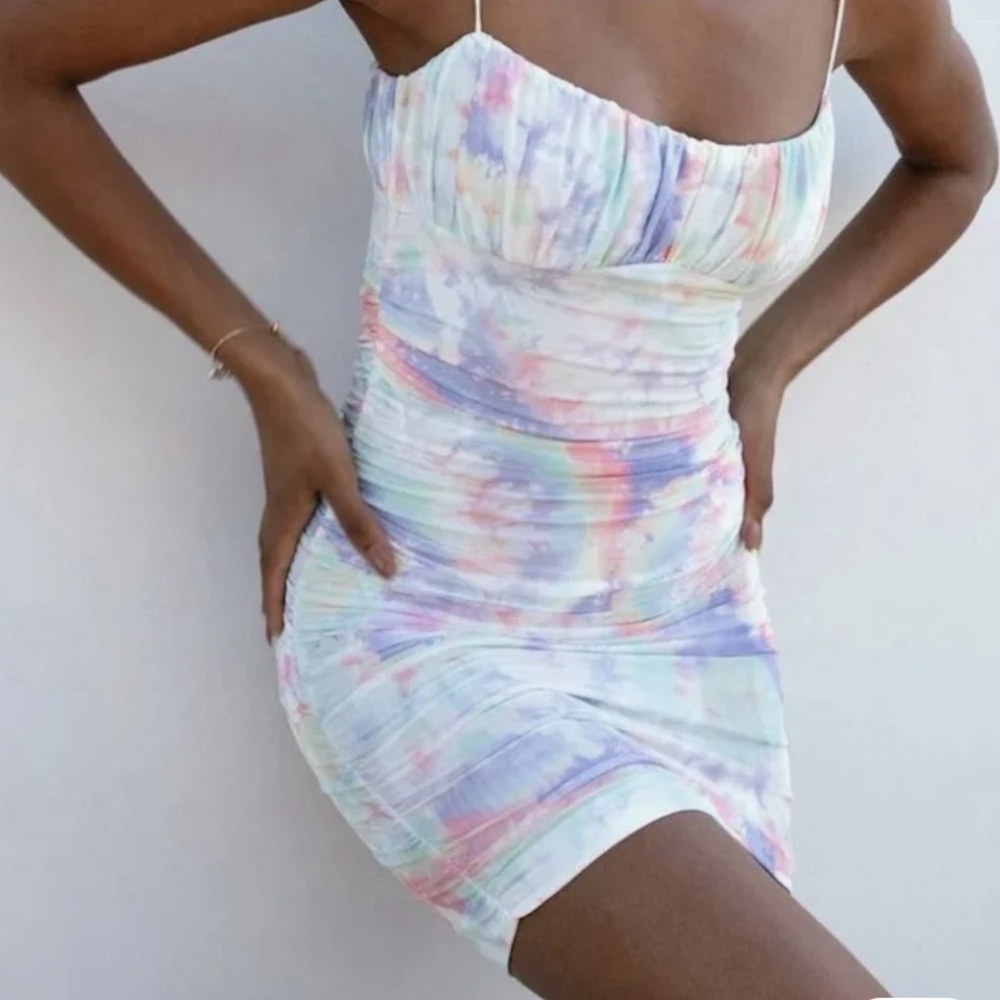 Princess Polly Pastel Tie-Dye Mini Dress